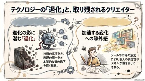 テクノロジーの進化と退化