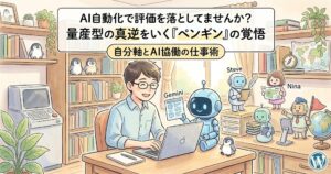やさしい男の人がAIと一緒に執筆
