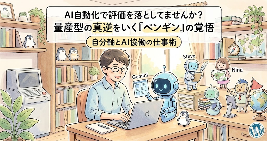 やさしい男の人がAIと一緒に執筆