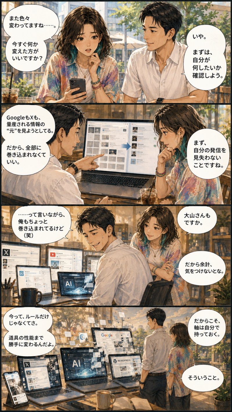 大山とジェシカの話合い