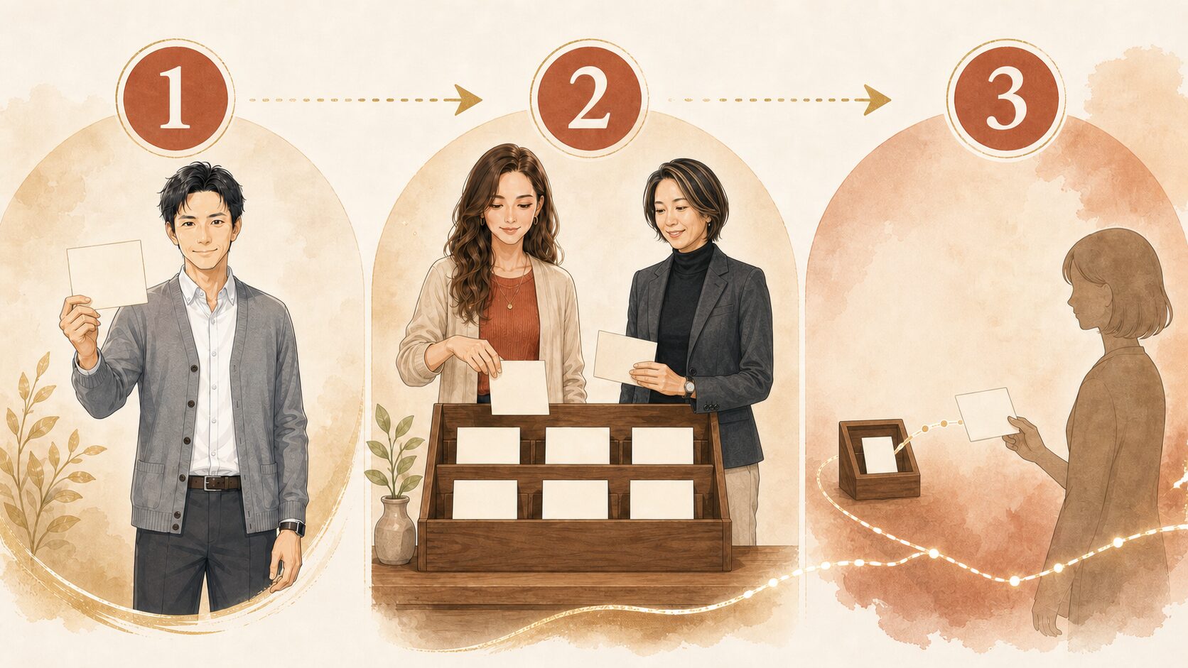 書き手の文章をエッセイ・ラックに並べ、読者へ届ける流れを大山・ストリア・ニナが説明する図解