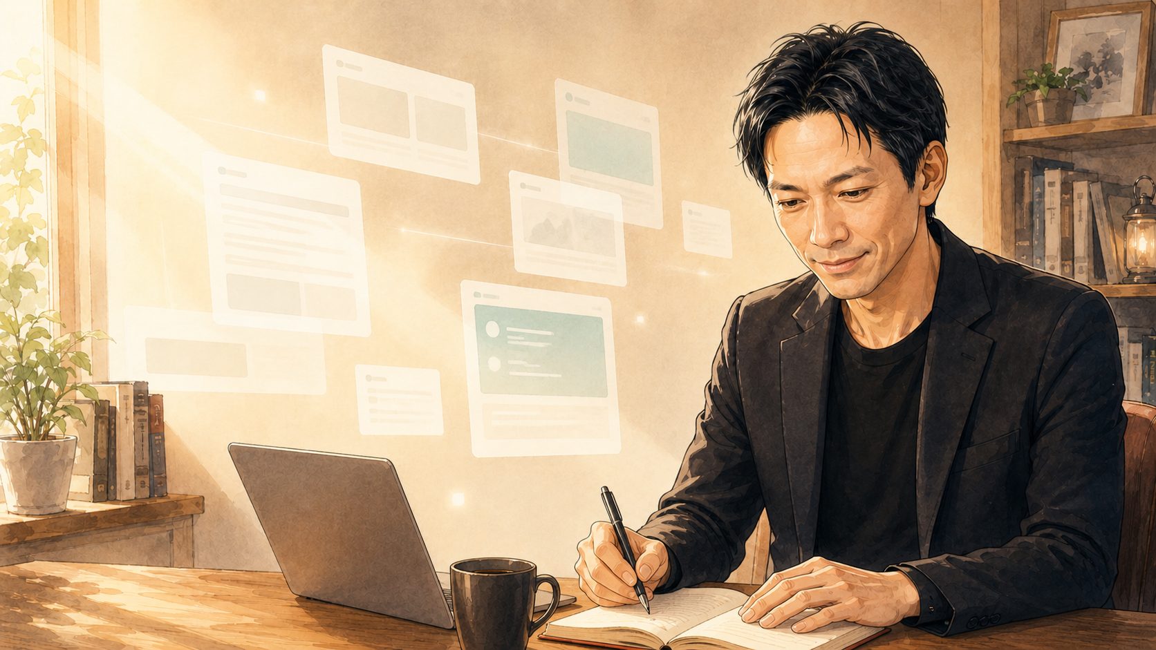 Substack エッセイを読み、検索結果とAI回答を見比べて自分の感覚を書き留める大山