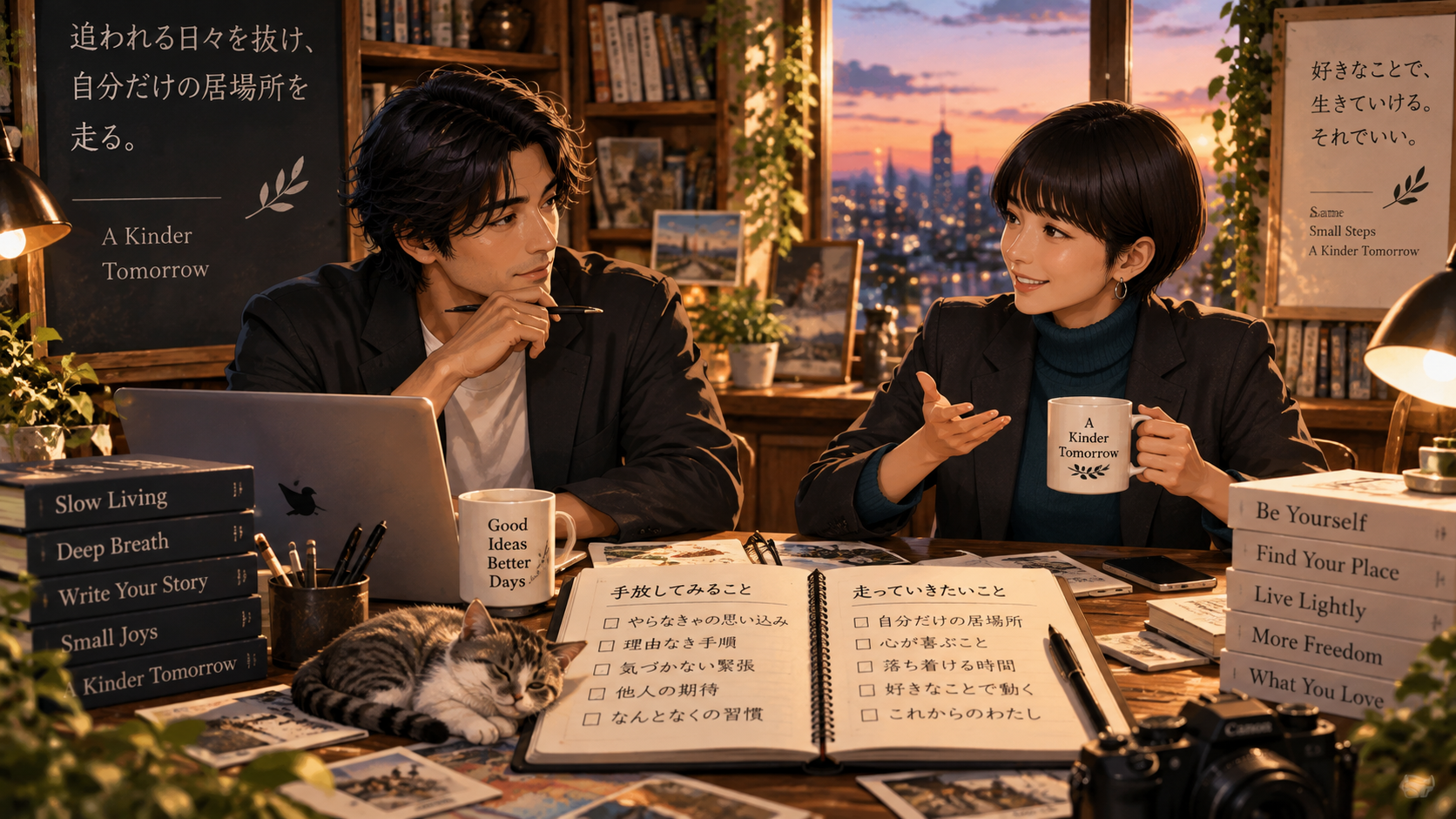Substack エッセイから追われる日々を抜け自分だけの居場所を走る大山とアンナ