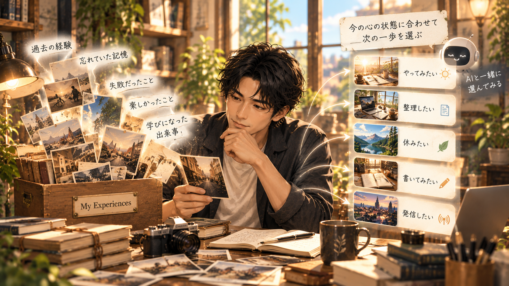AIで過去の作品を生かし、自分らしいニッチを選ぶイメージ画像