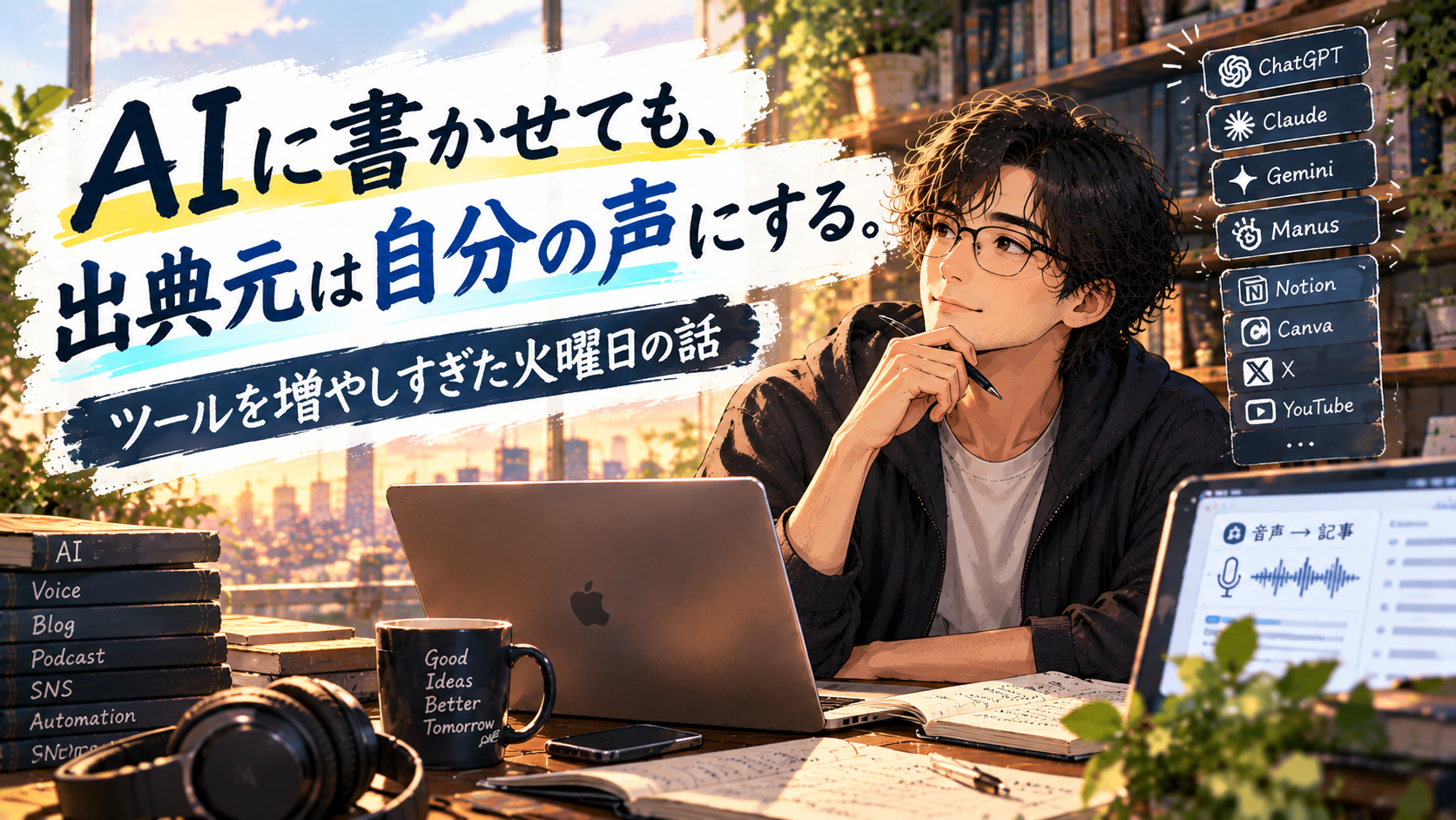 声を出典元にして、AIツールを絞る AIツールを絞りながら、声を元に発信する大山とチームメンバー